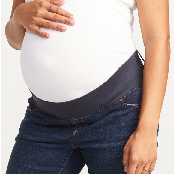 Maternity Front Low Panel Boot-Cut Jeans NWT - Picture 2 of 9